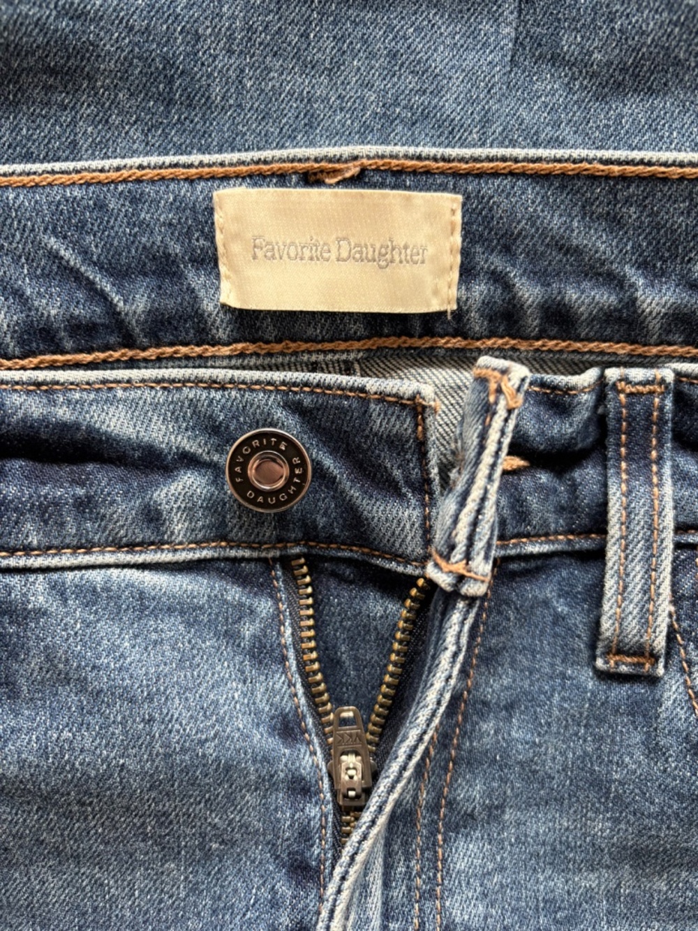 Favorite Daughter Women's Blue Straight Jeans - Erin - Picture 3 of 6